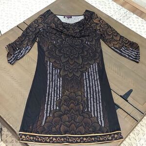 Hale Bob Silk Shift Dress Sz XS